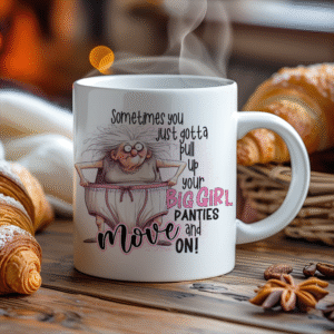 Morsom kopp med tekst til bestemor.